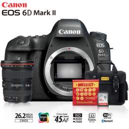 Kit Câmera Canon 6D Mark II corpo